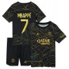 Maglia ufficiale Paris Saint Germain Mbappé 7 4th 2022-23 per Bambino